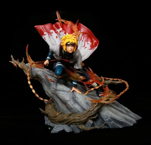 Figurine de Collection Minato sur un Rocher